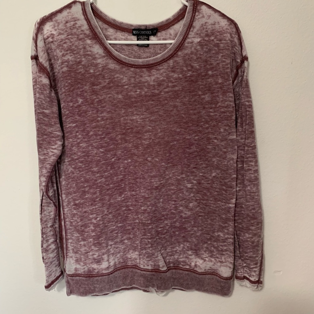 Miss Chievous Burgundy Sweater
